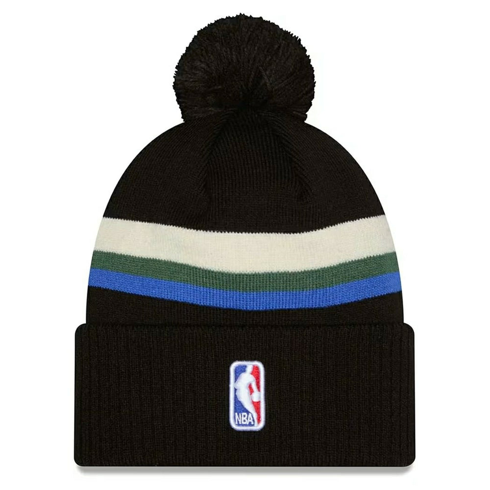 Milwaukee Bucks 2025-26 NBA Statement Edition Knit Hat Black Lifestyle