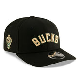 Milwaukee Bucks 2025-26 NBA Statement Stretch-Snap 9SEVENTY Cap Black Taass sale