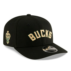 Milwaukee Bucks 2025-26 NBA Statement Stretch-Snap 9SEVENTY Cap Black Taass sale
