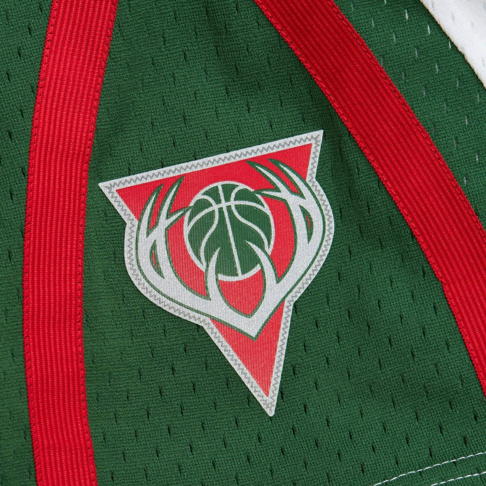 Milwaukee Bucks 2013-14 Mitchell & Ness Swingman NBA Shorts White Fashion
