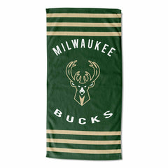 Milwaukee Bucks Stripes NBA Beach Towel Taass sale