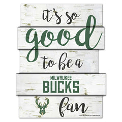 Milwaukee Bucks Birchwood NBA Wood Sign Fashion