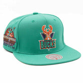 Milwaukee Bucks Desert Green All-Star Mitchell & Ness Snapback NBA Cap Taass US