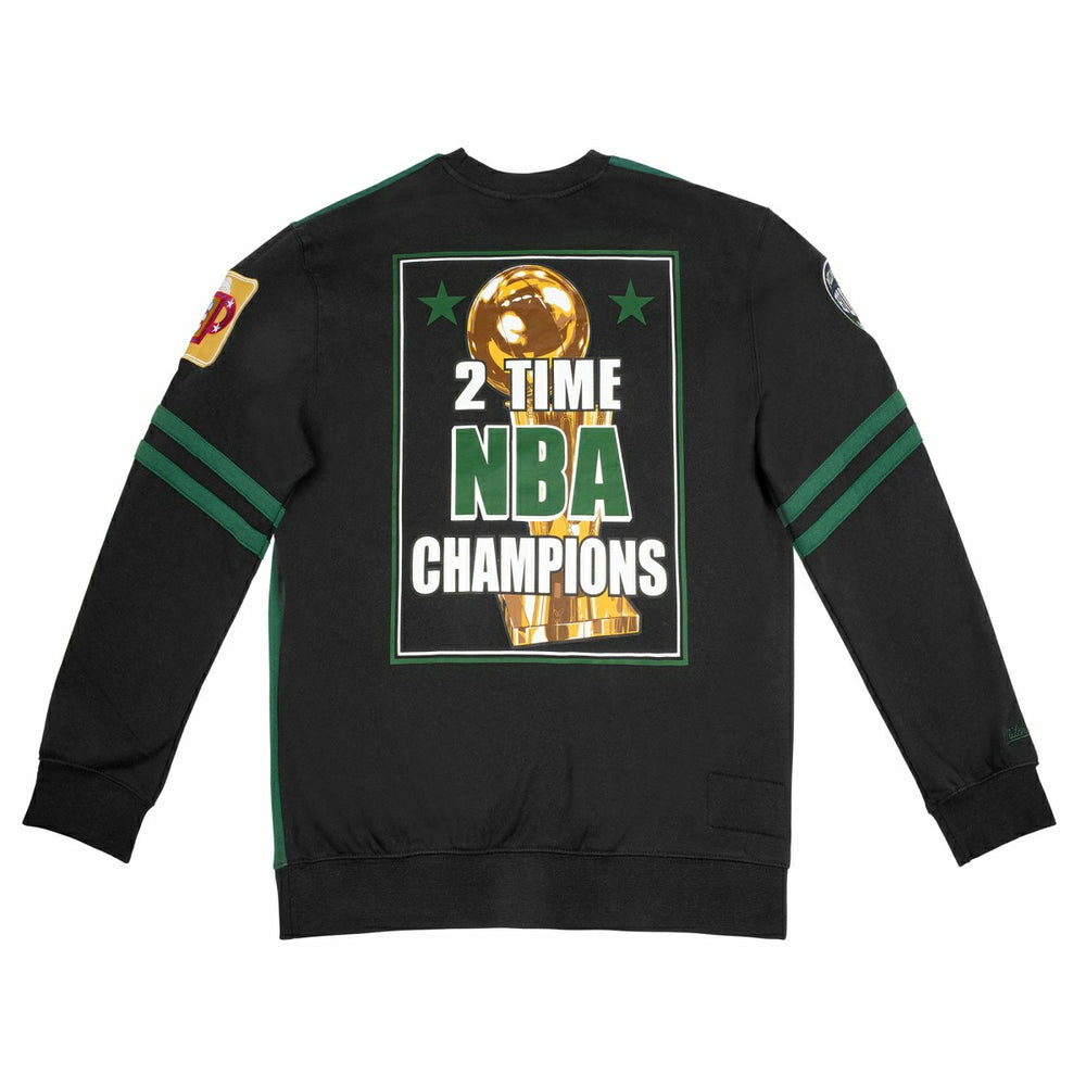 Milwaukee Bucks All Over 2.0 Mitchell & Ness NFL Crew Fleece Pullover Lifestyle