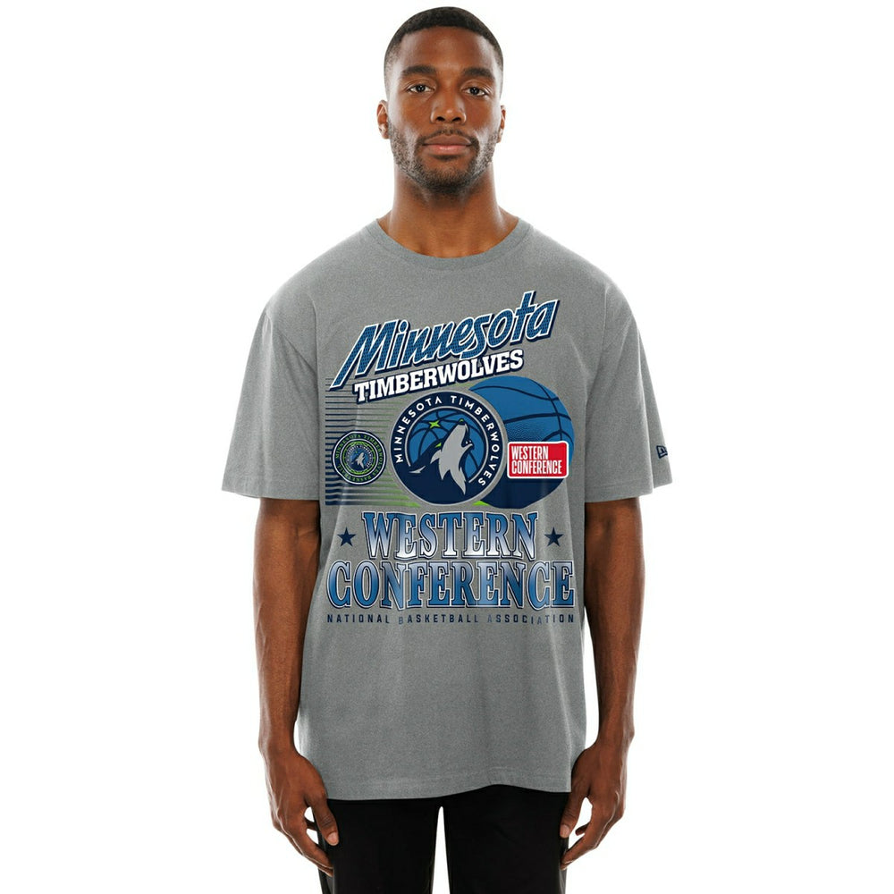 Minnesota Timberwolves Sport Classics Oversized NBA T-Shirt Gray Lifestyle