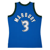 Stephon Marbury #3 Minnesota Timberwolves 1996-97 Mitchell & Ness Swingman NBA Jersey Blue Taass sale