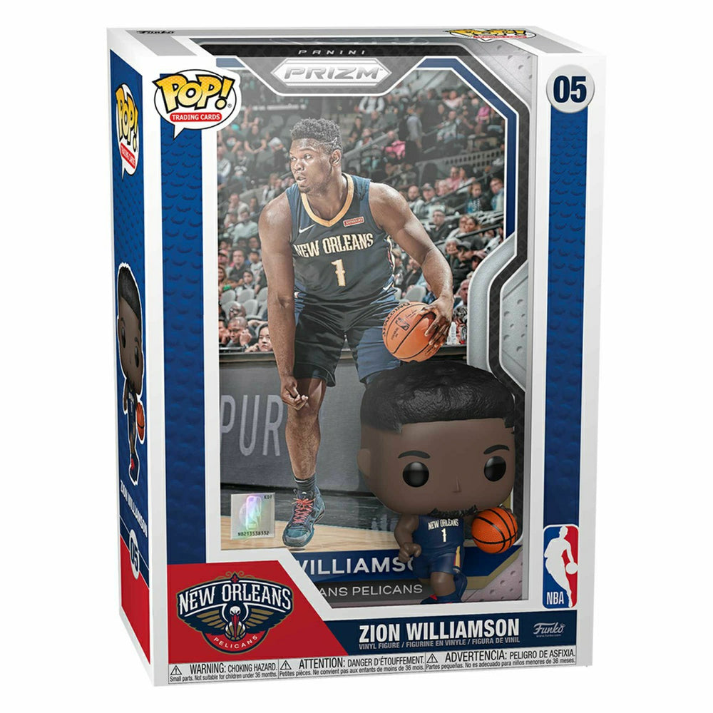 Funko POP! Prizm Trading Cards #05 Zion Williamson New Orleans Pelicans NBA Figure Taass sale