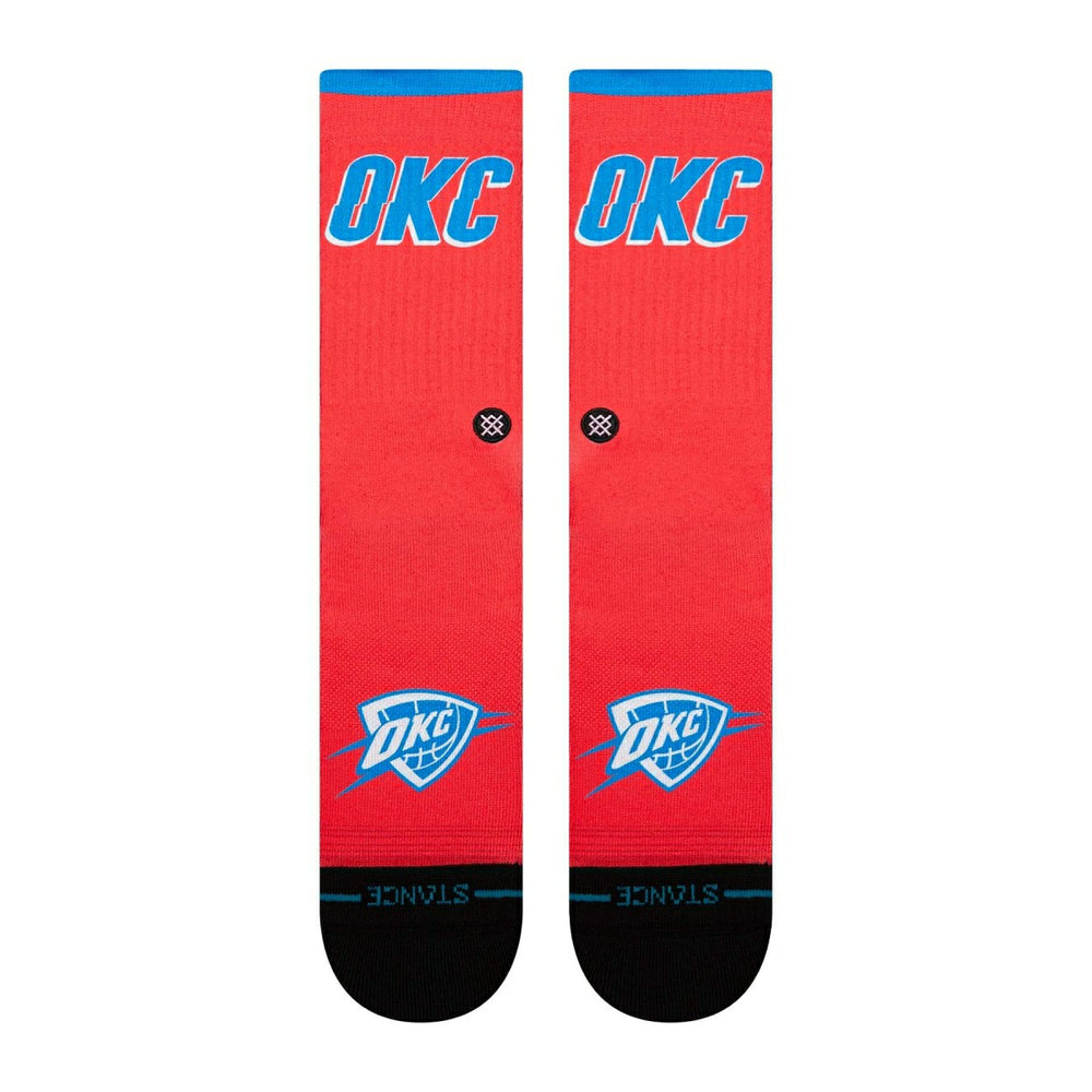 Oklahoma City Thunder 2025-26 NBA Statement Edition Crew Socks Taass sale