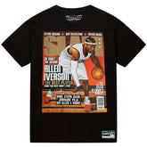Allen Iverson Philadelphia 76ers 2006 Slam Cover NBA T-Shirt Black Fashion