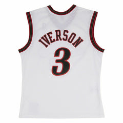 Allen Iverson #3 Philadelphia 76ers 2000-01 Mitchell & Ness Swingman NBA Jersey White Taass for sale