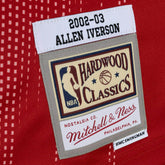 Allen Iverson #3 Philadelphia 76ers Monochrome Mitchell & Ness Swingman NBA Jersey Red Classic