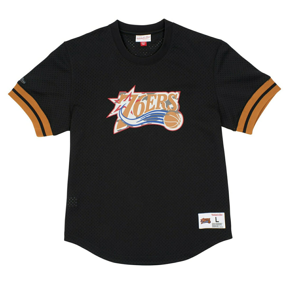 Philadelphia 76ers Mitchell & Ness Camo Reflective NBA Crew Mesh Jersey Lifestyle