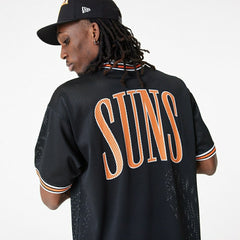 Phoenix Suns New Era Oversized NBA Mesh T-Shirt Black Classic