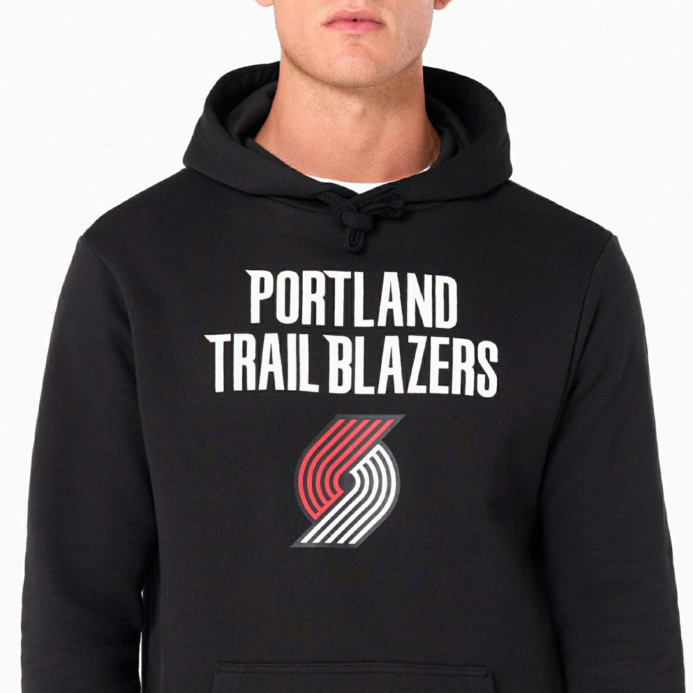 Portland Trail Blazers Team Logo New Era Hoodie NBA Sweatshirt Taass US