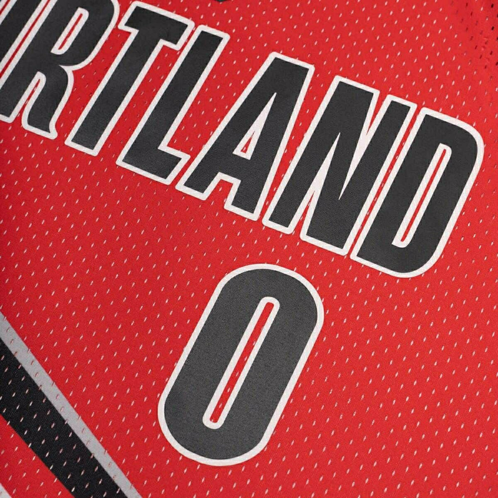 Damian Lillard #0 Portland Trail Blazers 2012-13 Mitchell & Ness Swingman NBA Jersey Red Lifestyle