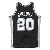 Emanuel Ginóbili #20 San Antonio Spurs 2002-03 Swingman NBA Jersey Black Classic