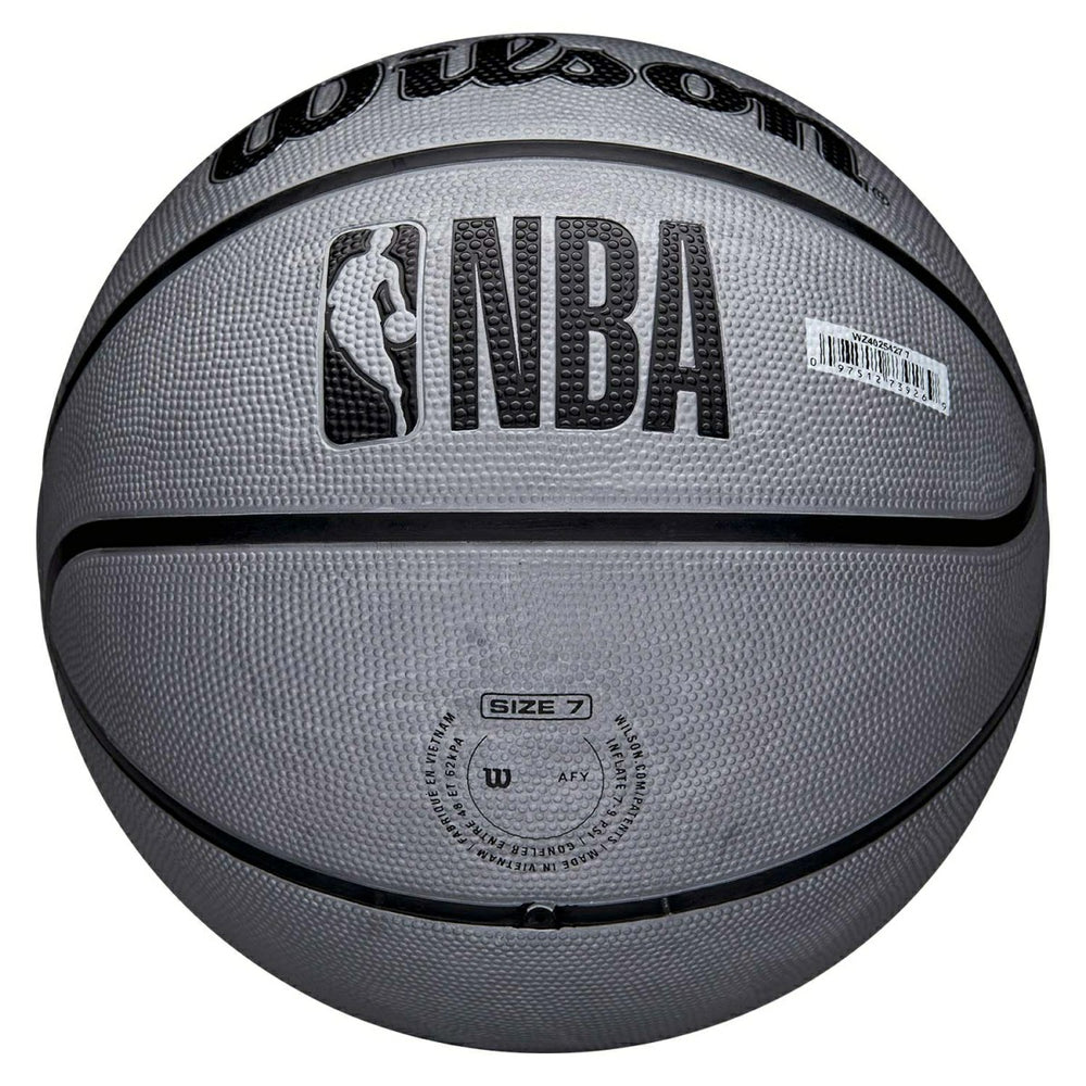 San Antonio Spurs Solid Wilson NBA Basketball Silver (Size 5) Fashion