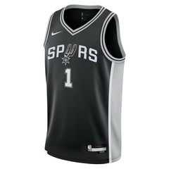 Victor Wembanyama #1 San Antonio Spurs Nike Swingman NBA Jersey Black (YOUTH) Lifestyle