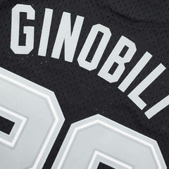 Manu Ginobili #20 San Antonio Spurs Black Mitchell & Ness Swingman NBA Jersey Taass US