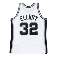 Sean Elliott #32 San Antonio Spurs 1998-99 Mitchell & Ness Swingman NBA Jersey White Fashion