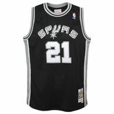 Tim Duncan #21 San Antonio Spurs 1998-99 Youth Swingman NBA Jersey Black (YOUTH) Fashion