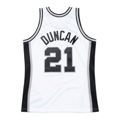 Tim Duncan #21 San Antonio Spurs 1998-99 Mitchell & Ness Authentic NBA Jersey White Lifestyle
