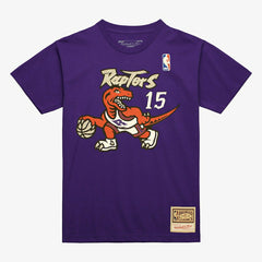 Vince Carter #15 Toronto Raptors Mitchell & Ness NBA T-Shirt Purple Taass for sale