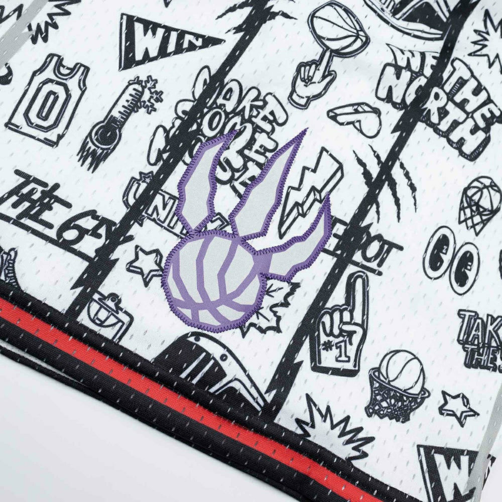Toronto Raptors Doodle Mitchell & Ness Swingman NBA Shorts Taass for sale