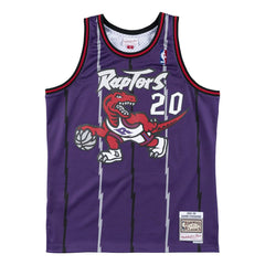 Damon Stoudamire #20 Toronto Raptors 1995-96 Mitchell & Ness Swingman NBA Jersey Purple Taass sale