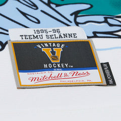 Teemu Selänne #8 Anaheim Mighty Ducks 1995-96 Premium Power Play NHL Jersey White Lifestyle