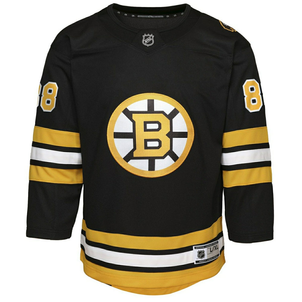 David Pastrnak #88 Boston Bruins Premier NHL Jersey Black (YOUTH) Classic