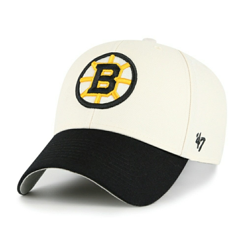 Boston Bruins '47 MVP 2-Tone NHL Cap Natural/Black Taass US