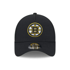 Boston Bruins New Era 9FORTY A-Frame Trucker NHL Cap Black Lifestyle