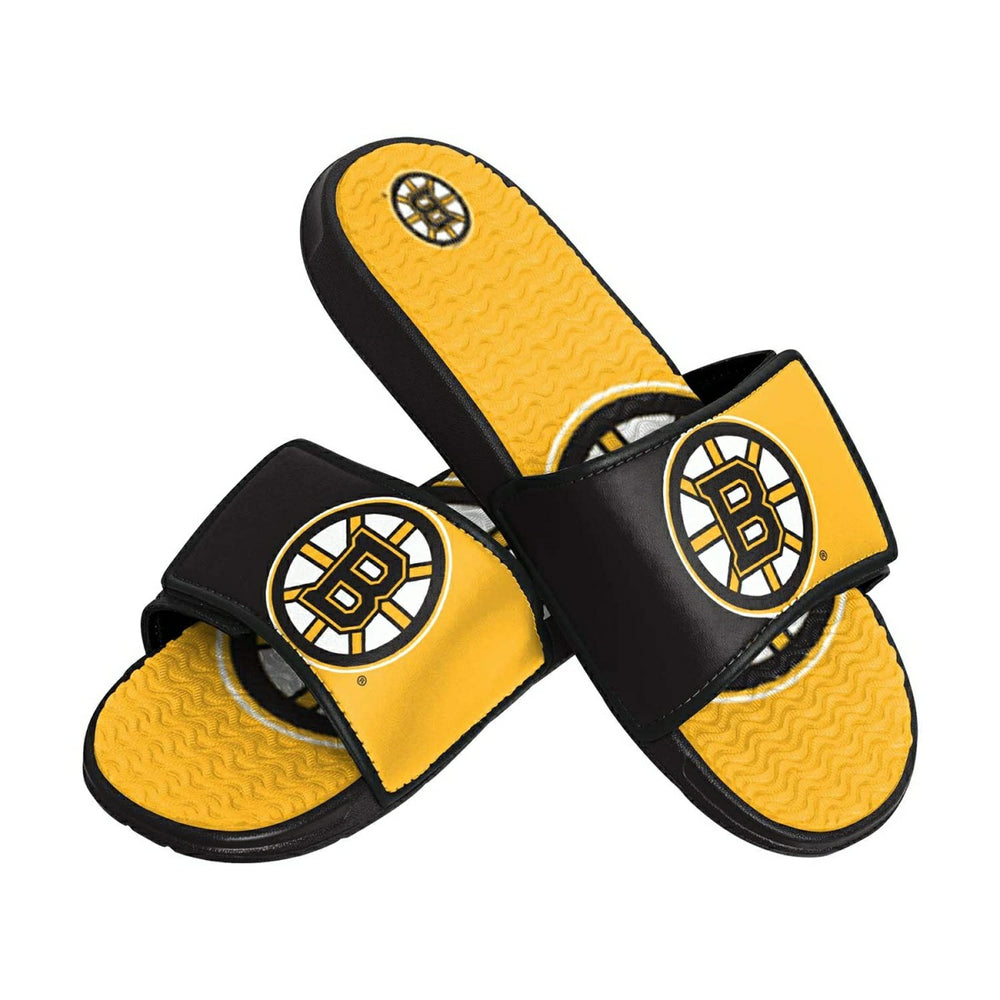Boston Bruins Big Logo NHL Gel Slides Classic