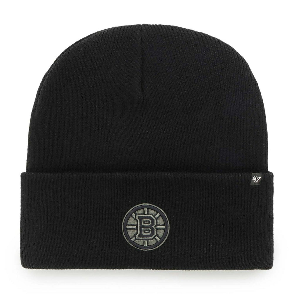 Boston Bruins '47 Haymaker NHL Beanie Knit Black Lifestyle
