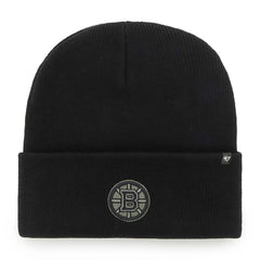 Boston Bruins '47 Haymaker NHL Beanie Knit Black Lifestyle
