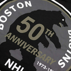 Boston Bruins Tonal Backer '47 Burnside NHL Hoodie Black Classic