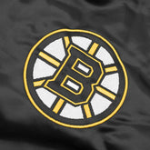 Boston Bruins Enforcer NHL Varsity Satin Jacket Taass US
