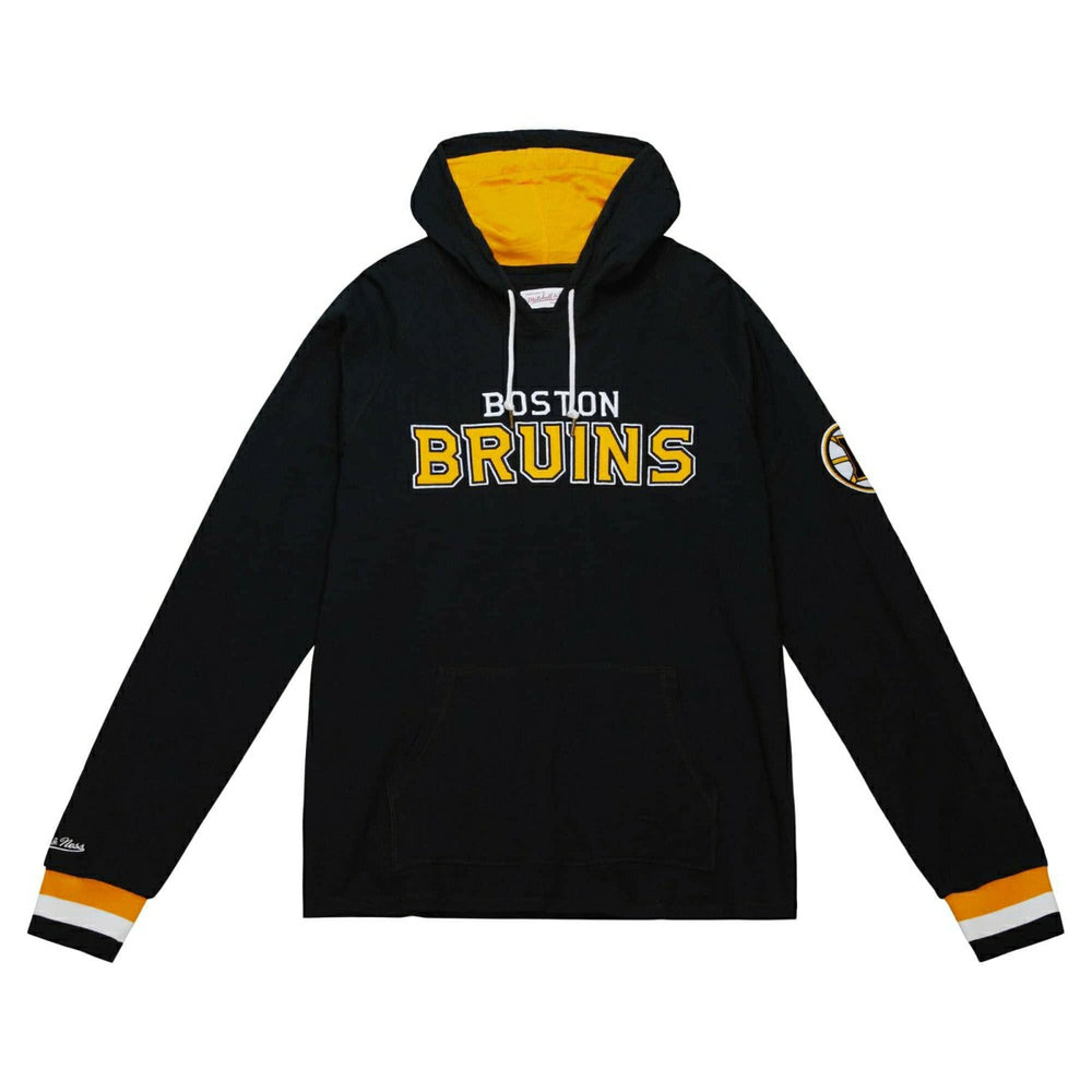 Boston Bruins Legendary Slub Mitchell & Ness NHL Long Sleeve Hoodie Lifestyle