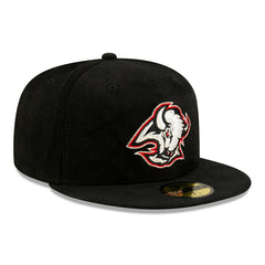 Buffalo Sabres Corduroy New Era 59FIFTY Fitted NHL Cap Black Taass US