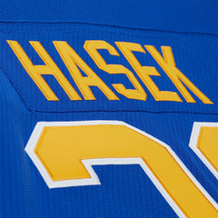 Dominik Hašek #39 Buffalo Sabres 1995-96 Premium Power Play NHL Jersey Blue Fashion