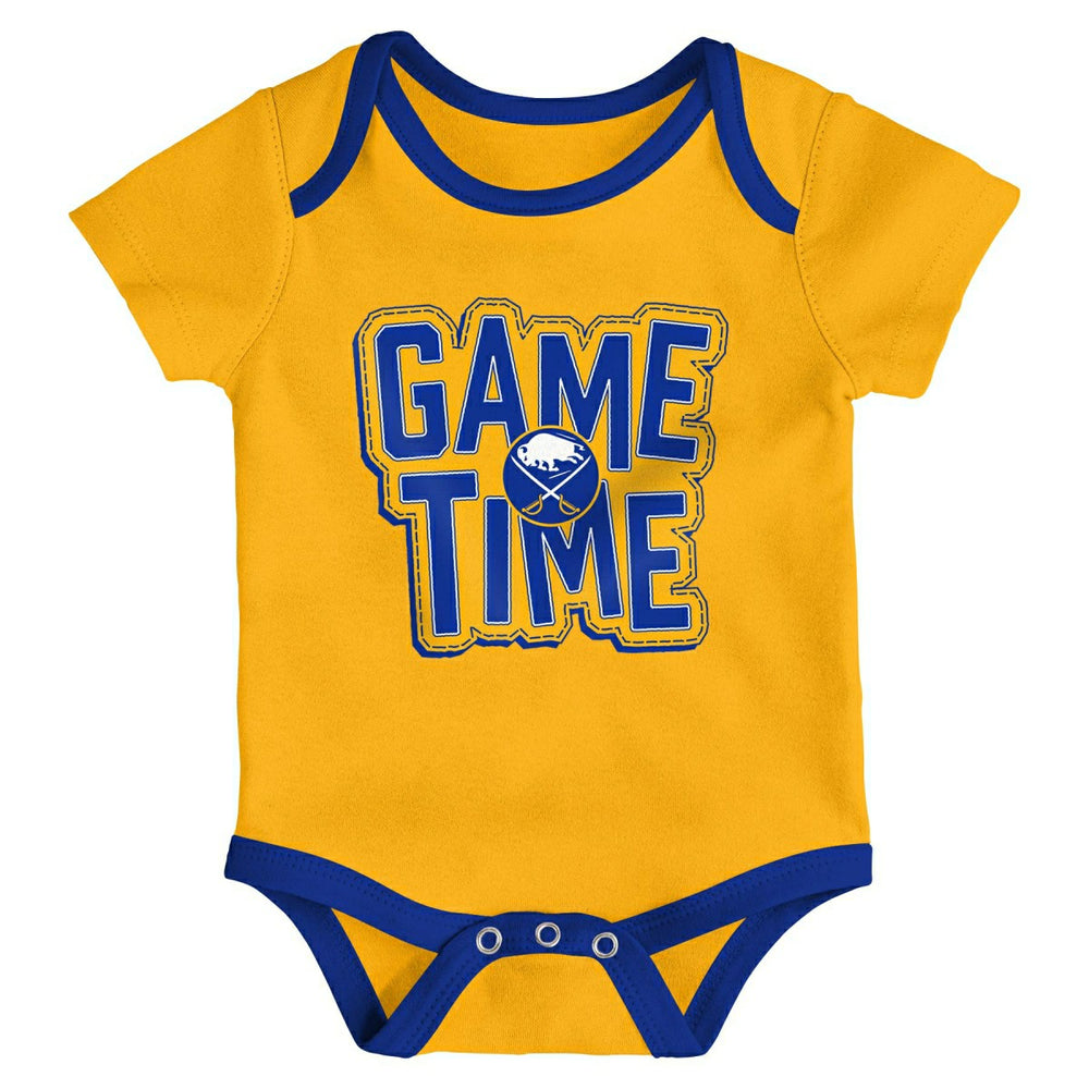 Buffalo Sabres Game Time NHL Baby Bodysuit Set (3-Piece) Taass for sale