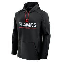 Calgary Flames 2025/26 Authentic Pro Rink Tech NHL Hoodie Black Taass for sale