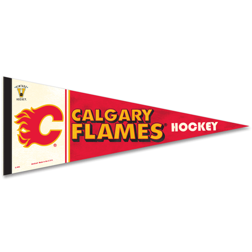 Calgary Flames Vintage Premium NHL Pennant Classic