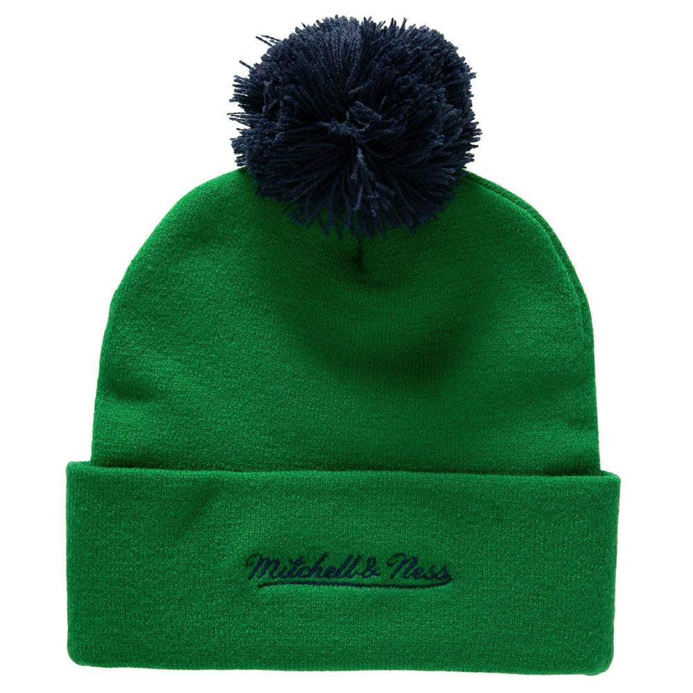 Hartford Whalers Punch Out Mitchell & Ness NHL Knit Hat Green Classic