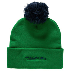 Hartford Whalers Punch Out Mitchell & Ness NHL Knit Hat Green Classic