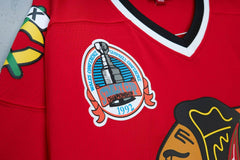 Chris Chelios #7 Chicago Blackhawks 1991-92 Mitchell & Ness NHL Jersey Taass sale