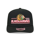 Chicago Blackhawks NHL Stated 9SEVENTY Stretch-Snap Cap Black Lifestyle
