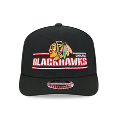Chicago Blackhawks NHL Stated 9SEVENTY Stretch-Snap Cap Black Lifestyle