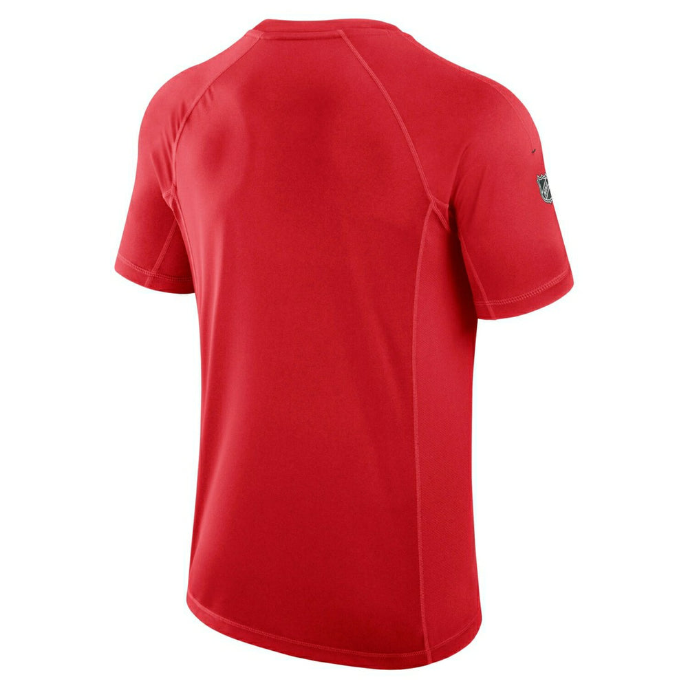 Chicago Blackhawks 2024/25 Authentic Pro Rink Tech NHL T-Shirt Red Fashion